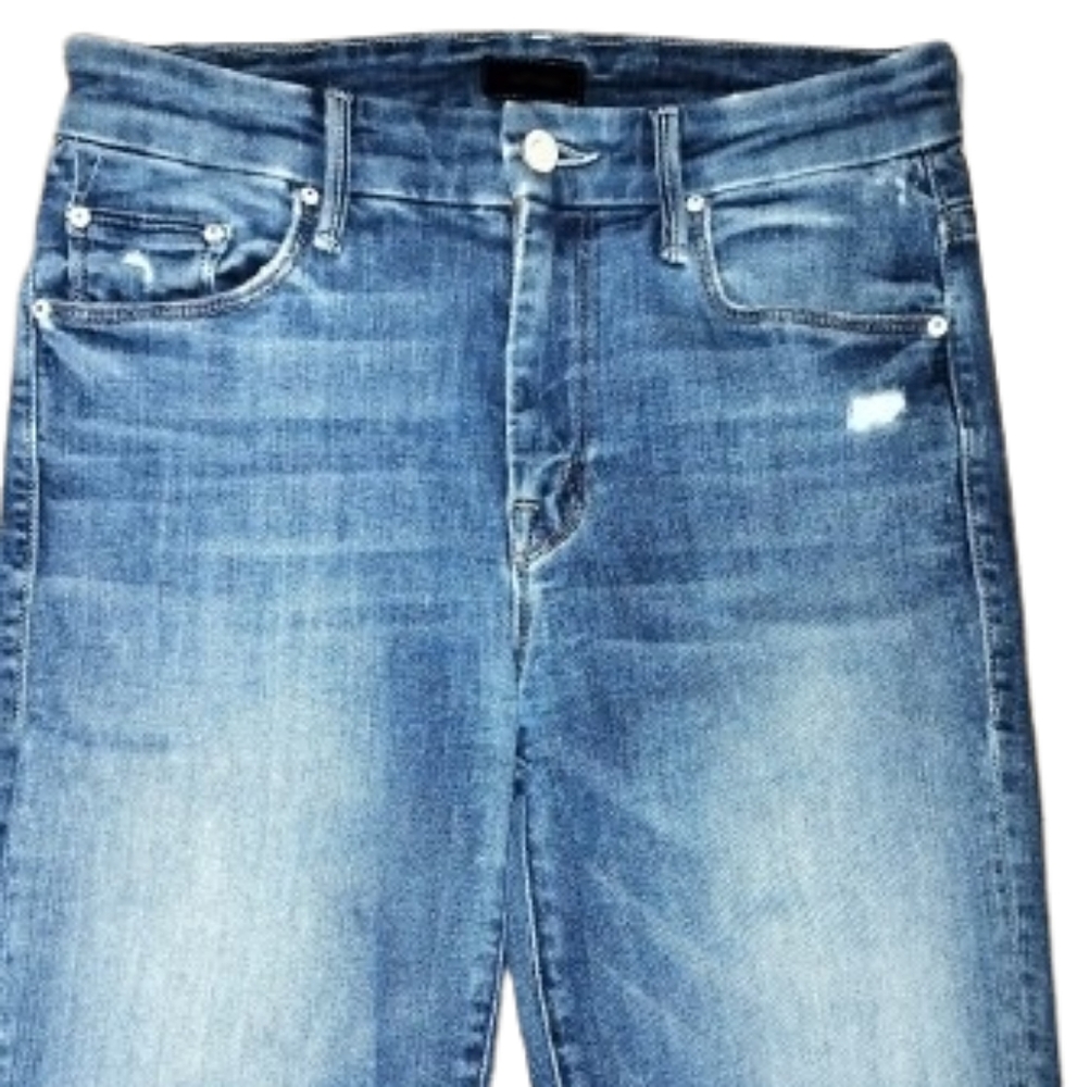 Mother Jeans Women's 24 High Waisted Looker Ankle Fray Distressed Ripped - Picture 3 of 10